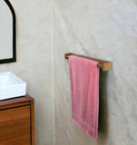 22" Traditional Solid Teak Towel Bar - Homeroots