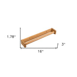 16" Traditional Solid Teak Towel Bar - Homeroots - Flyclothing LLC