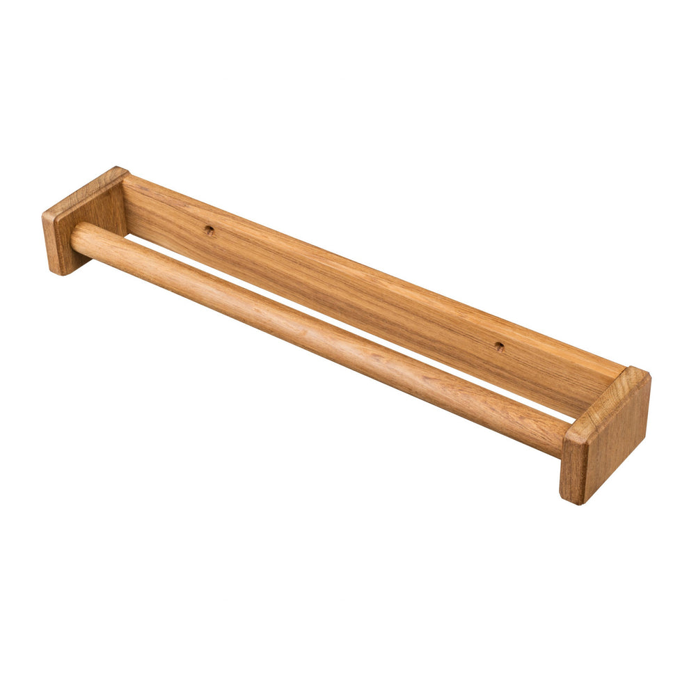 16" Traditional Solid Teak Towel Bar - Homeroots - Flyclothing LLC