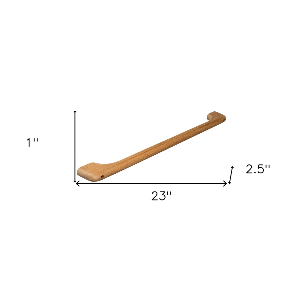 23" Traditional Solid Teak Towel Bar - Homeroots - Flyclothing LLC