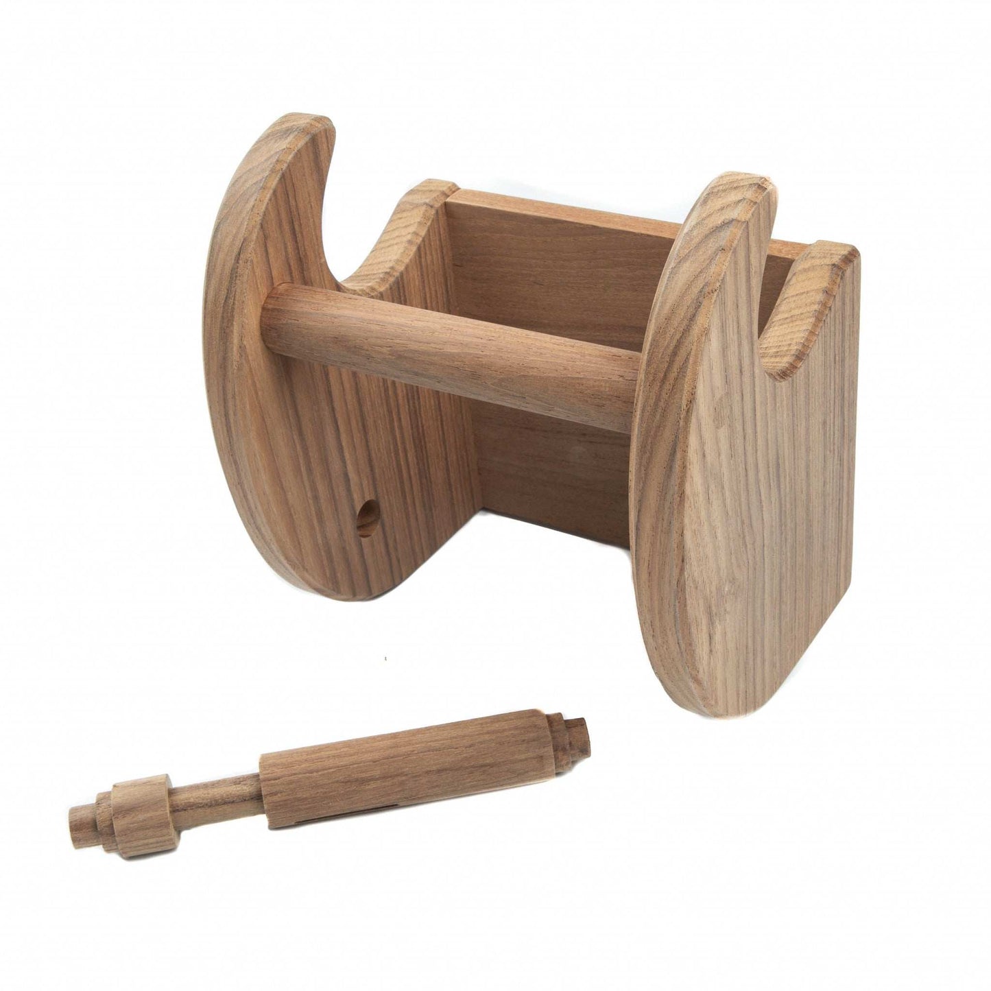 Traditional Solid Teak Magazine and Toilet Paper Holder - Homeroots - Flyclothing LLC