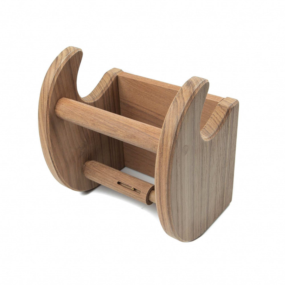 Traditional Solid Teak Magazine and Toilet Paper Holder - Homeroots - Flyclothing LLC