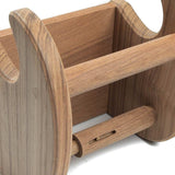 Traditional Solid Teak Magazine and Toilet Paper Holder - Homeroots - Flyclothing LLC