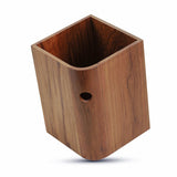 Designer Genuine Teak Waste Basket - Homeroots - Flyclothing LLC