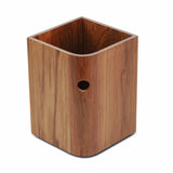 Designer Genuine Teak Waste Basket - Homeroots - Flyclothing LLC