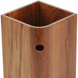 Designer Genuine Teak Waste Basket - Homeroots - Flyclothing LLC