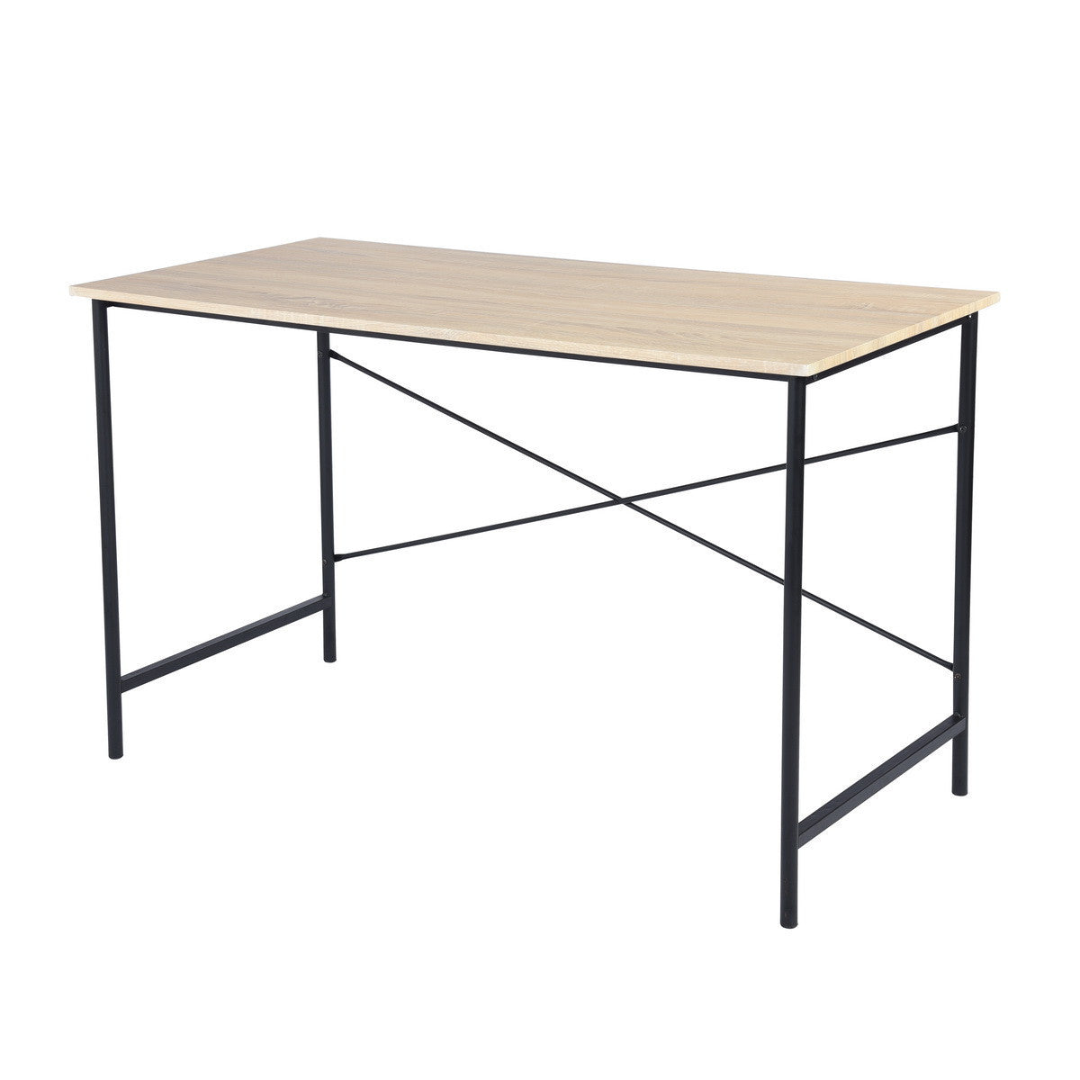 48" Brown and Black Computer Desk - Homeroots - Flyclothing LLC