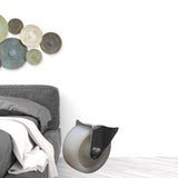 20" Clear Acrylic Rolling Nightstand - Homeroots