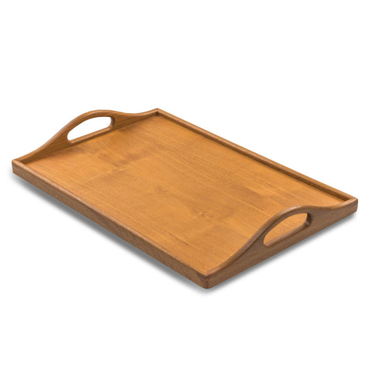 Designer Solid Teak 19" Serving Tray - Homeroots