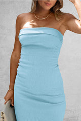 Slit Tube Midi Dress - Trendsi - Flyclothing LLC