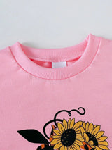 Children's Halloween Graphic Sweatshirt and Flare Pants Set - Trendsi - Flyclothing LLC