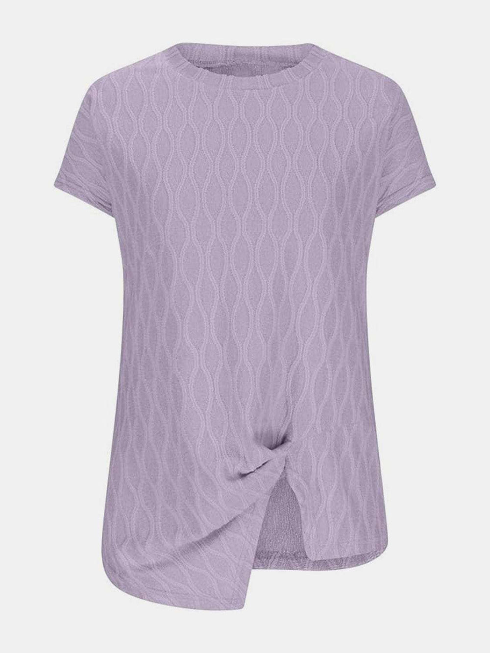 Full Size Round Neck Short Sleeve T-Shirt - Trendsi - Flyclothing LLC