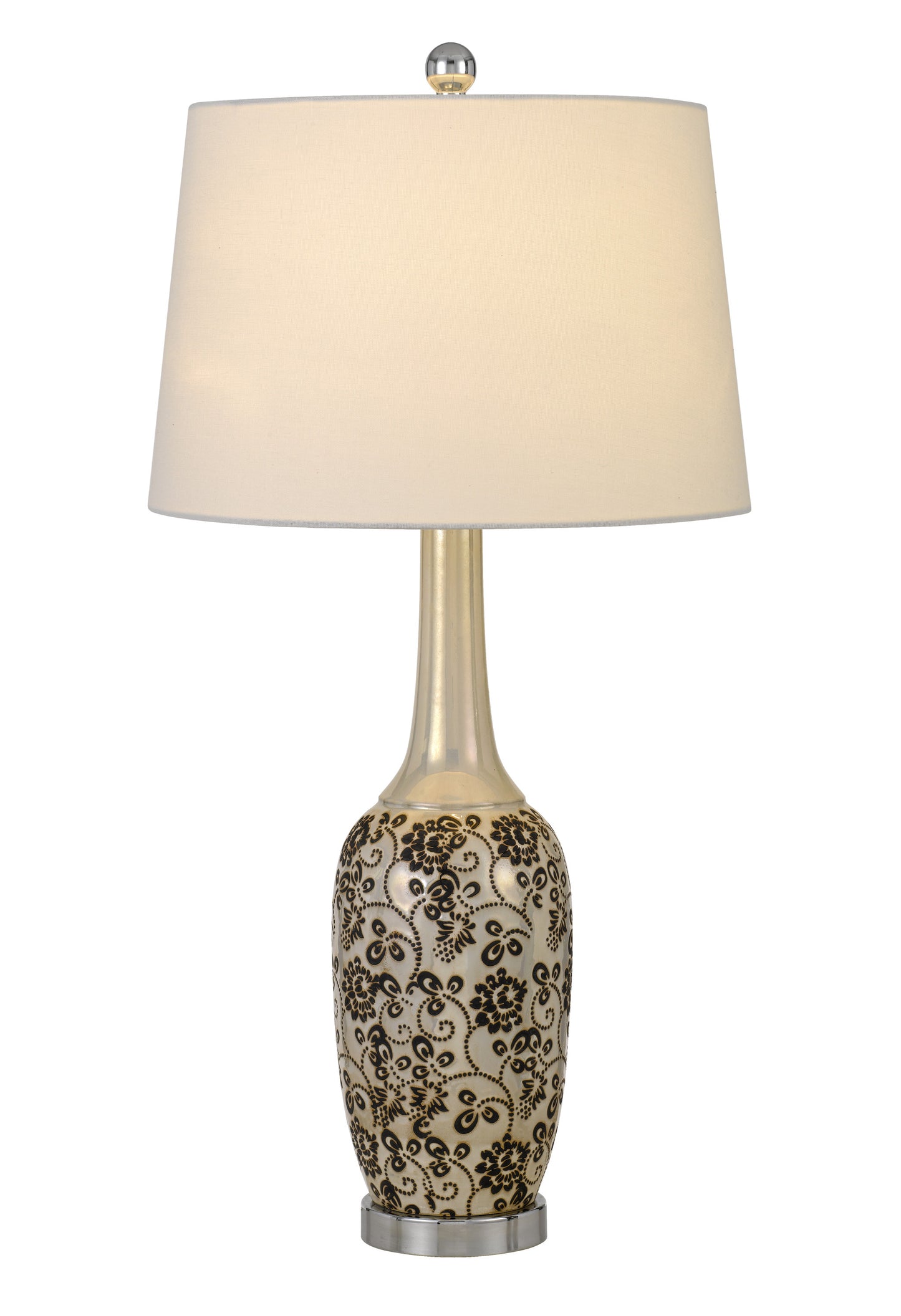 Set Of Two 30" Silver Metal Two Light Bedside Table Lamps With White Globe Shade - Homeroots - Flyclothing LLC