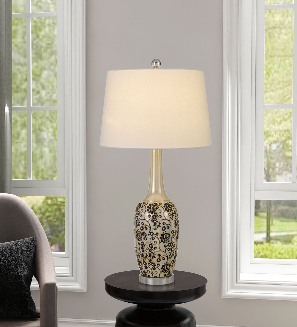 Set Of Two 30" Silver Metal Two Light Bedside Table Lamps With White Globe Shade - Homeroots - Flyclothing LLC