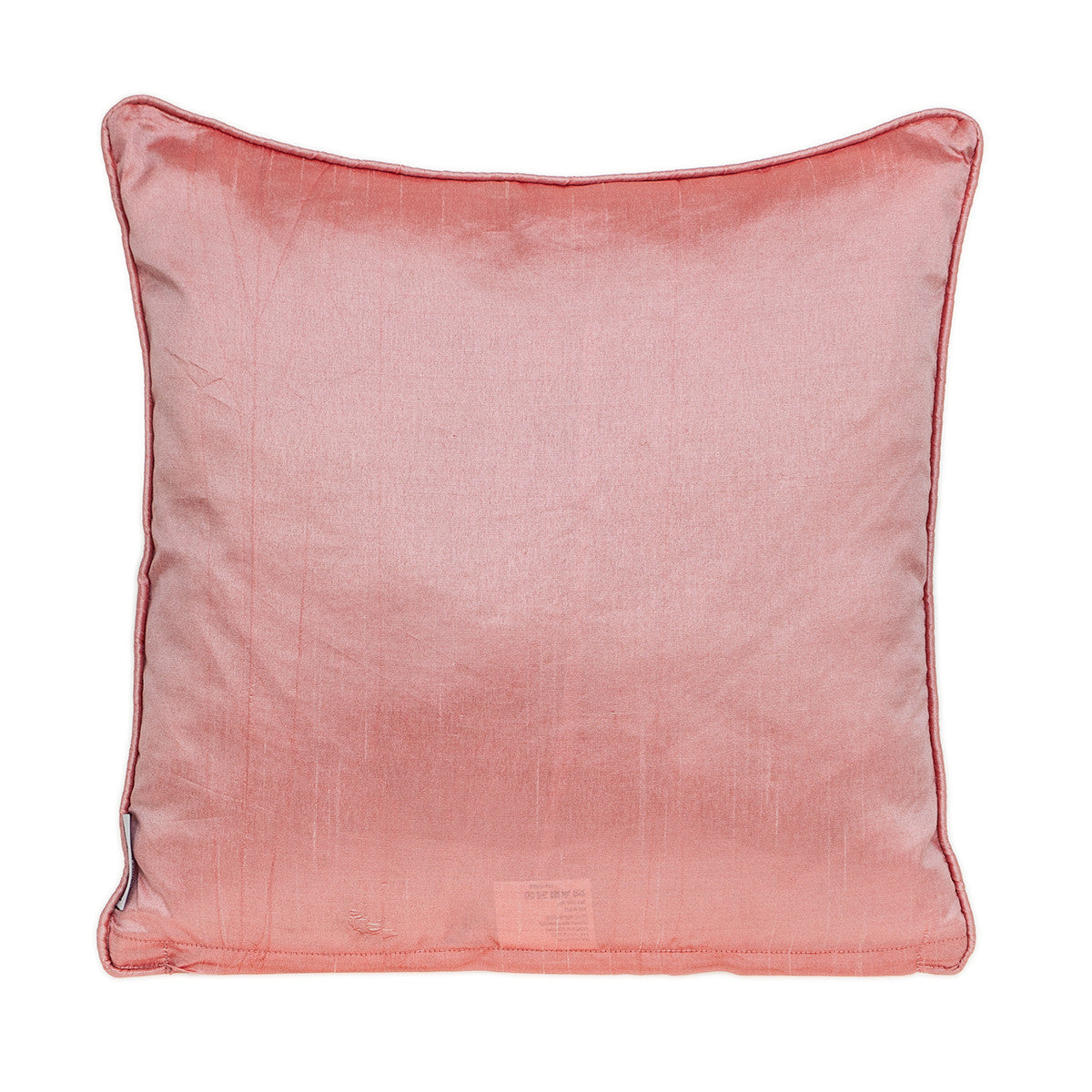 18" Taupe and Purple Cotton Throw Pillow With Embroidery - Homeroots - Flyclothing LLC