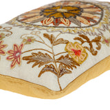 14" X 20" Beige Cotton Throw Pillow With Embroidery - Homeroots - Flyclothing LLC