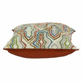 18" Beige and Brown Cotton Throw Pillow With Embroidery - Homeroots - Flyclothing LLC