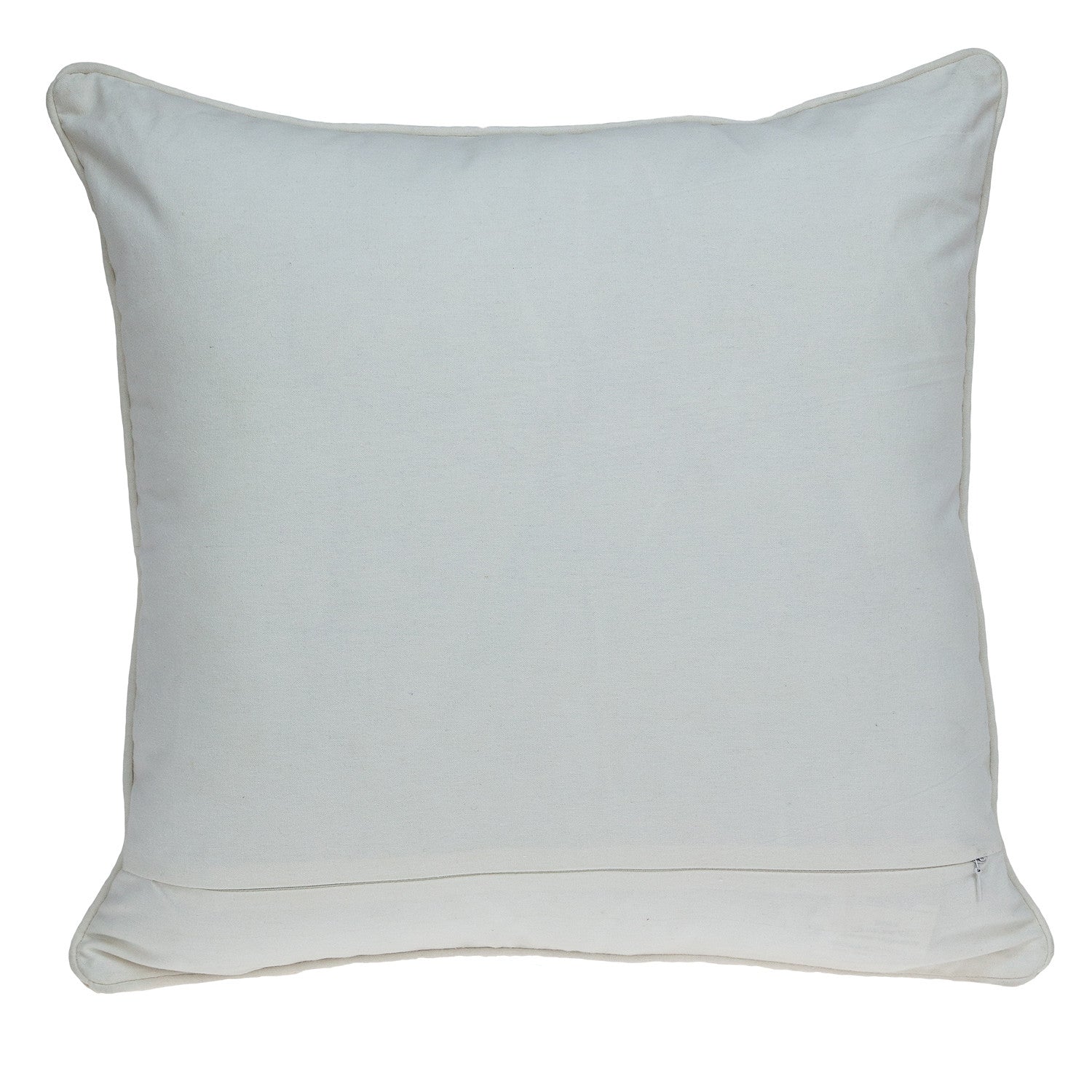 20" Beige and Brown Cotton Throw Pillow - Homeroots - Flyclothing LLC