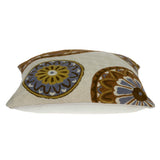 20" Beige and Brown Cotton Throw Pillow - Homeroots - Flyclothing LLC