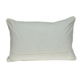 12" X 20" Blue Cotton Throw Pillow - Homeroots
