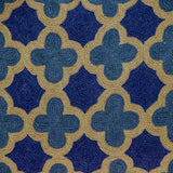 12" X 20" Blue Cotton Throw Pillow - Homeroots - Flyclothing LLC