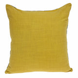 20" White and Black Cotton Throw Pillow - Homeroots
