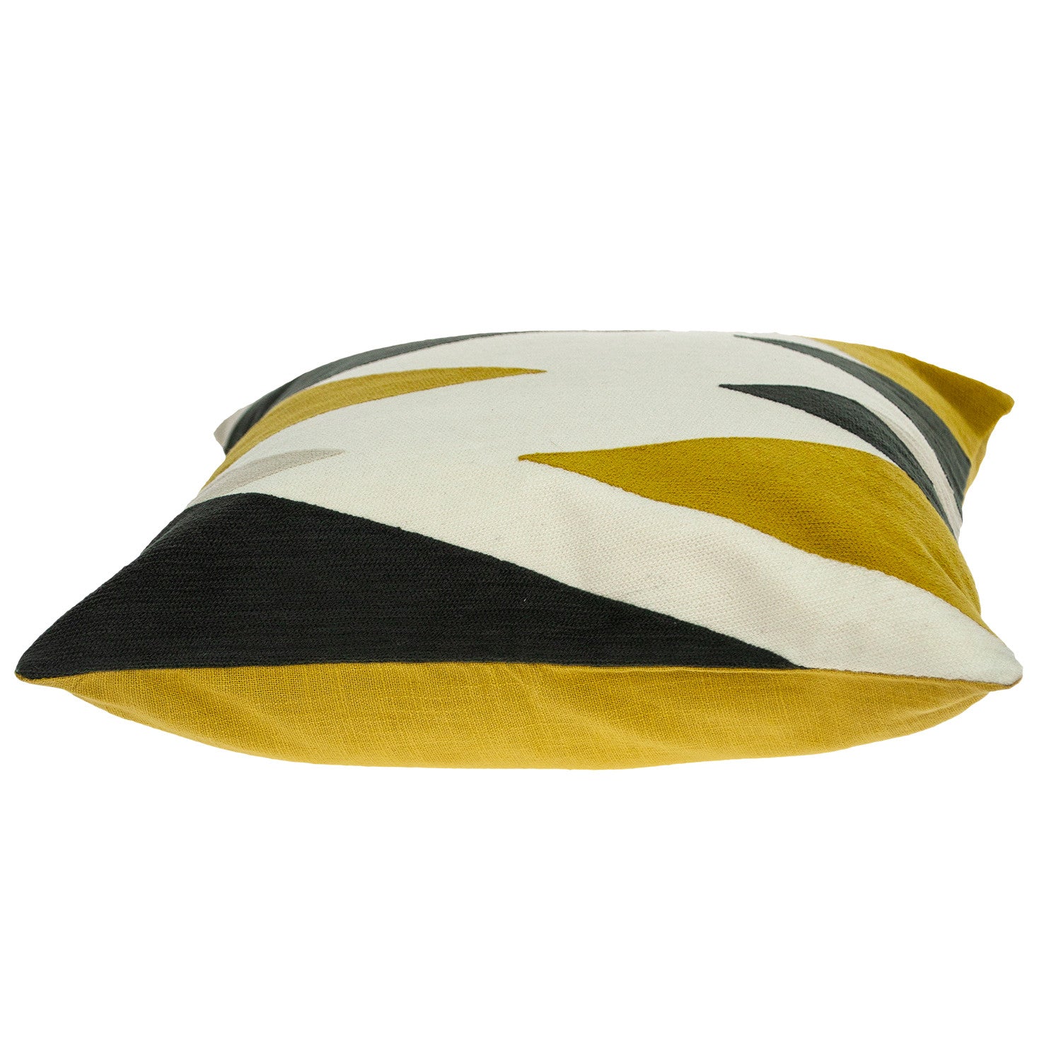20" White and Black Cotton Throw Pillow - Homeroots - Flyclothing LLC