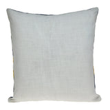 20" Blue and White Cotton Throw Pillow - Homeroots