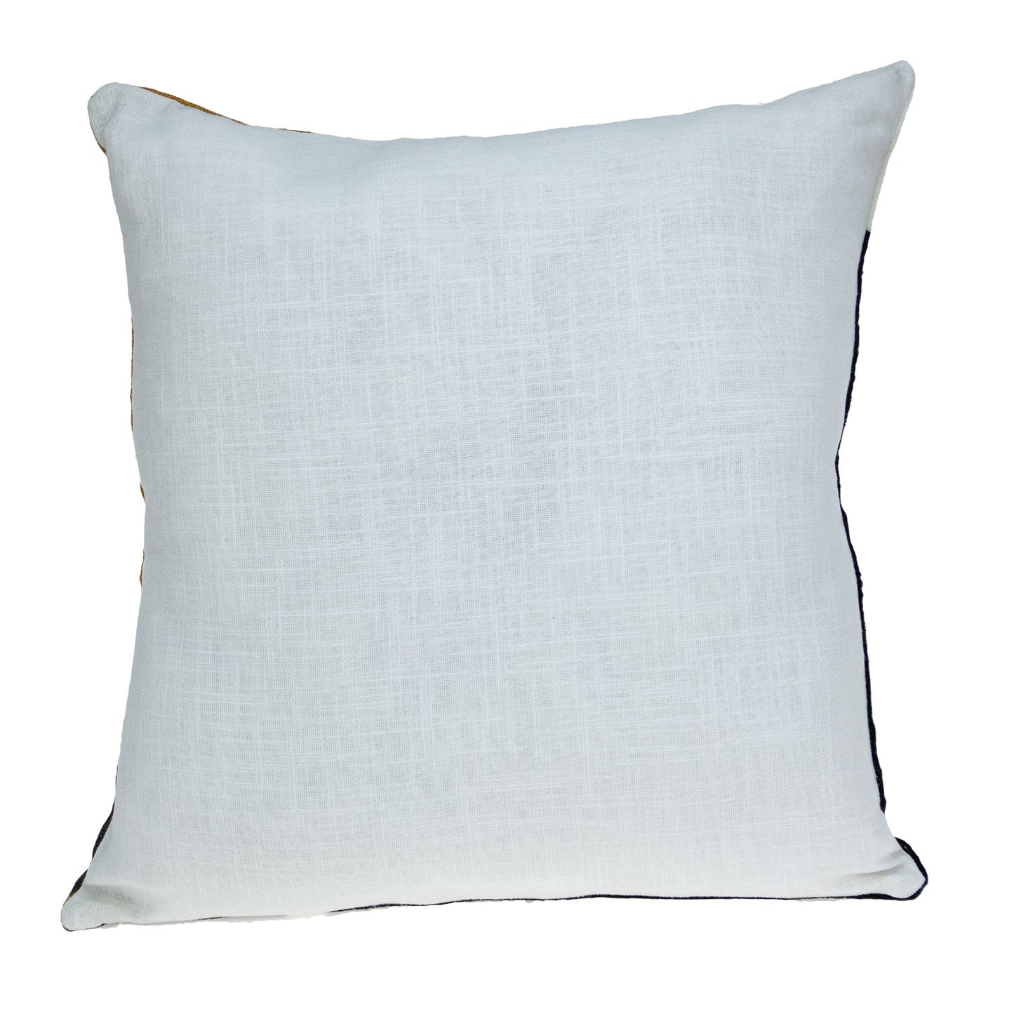 20" Black and Yellow Cotton Throw Pillow - Homeroots - Flyclothing LLC