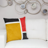 20" Mustard Yellow and Black Cotton Throw Pillow - Homeroots - Flyclothing LLC