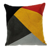 20" Mustard Yellow and Black Cotton Throw Pillow - Homeroots