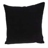 20" Black and Yellow Cotton Throw Pillow - Homeroots
