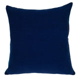 20" Blue and White Cotton Throw Pillow - Homeroots