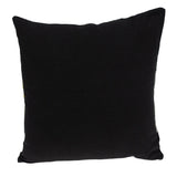 20" Black and Yellow Cotton Throw Pillow - Homeroots