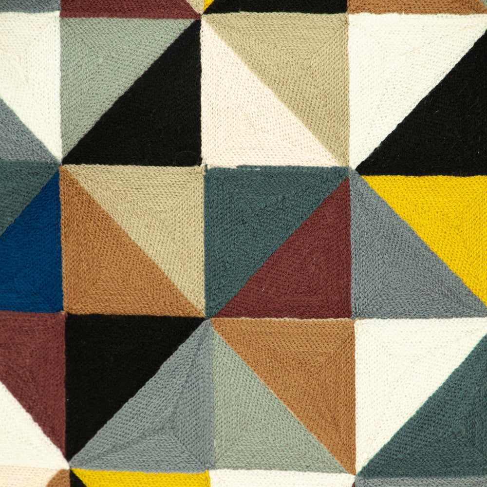 20" Black and Yellow Cotton Throw Pillow - Homeroots - Flyclothing LLC