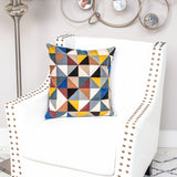 20" Black and Yellow Cotton Throw Pillow - Homeroots - Flyclothing LLC