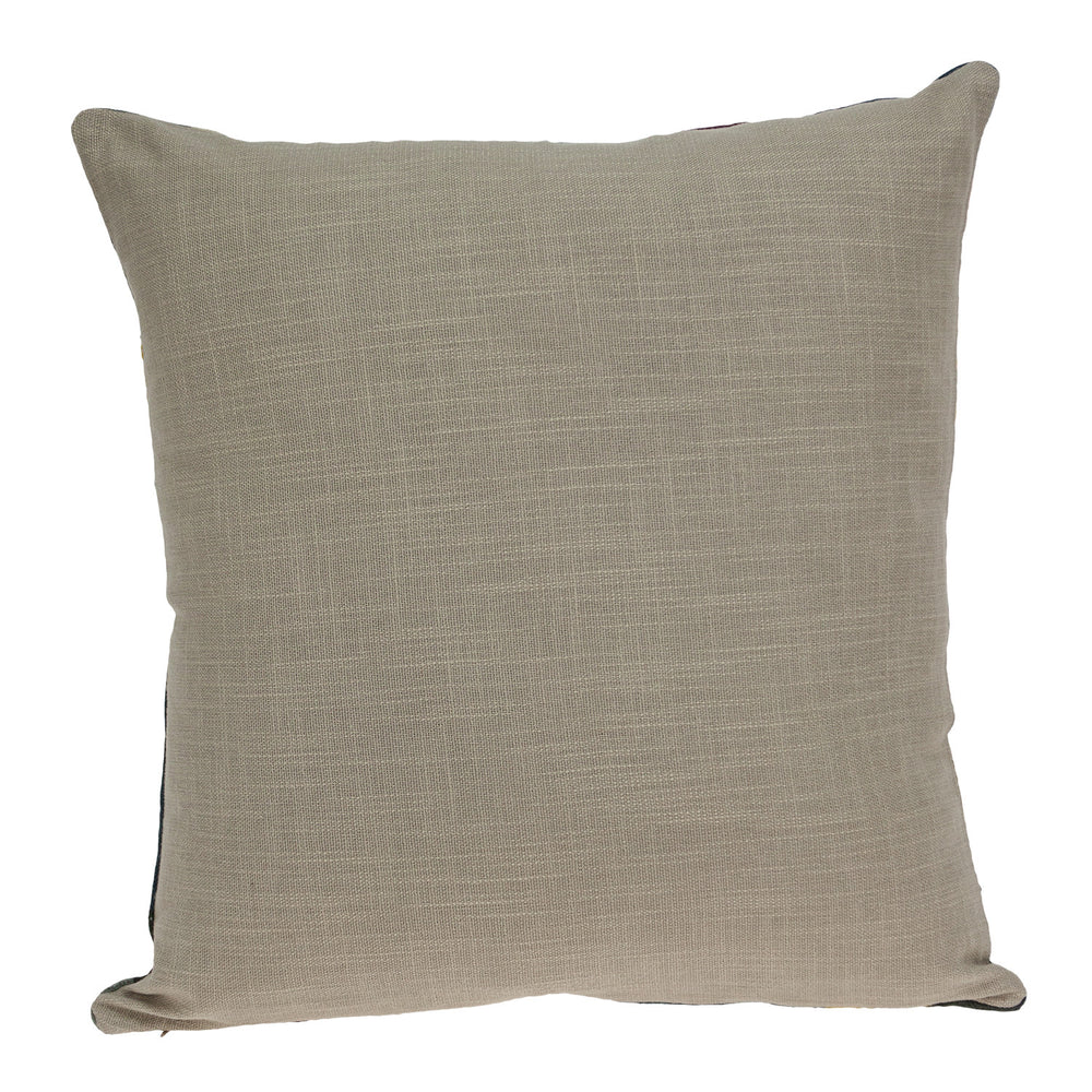 20" Mustard Yellow and Black Cotton Throw Pillow - Homeroots - Flyclothing LLC