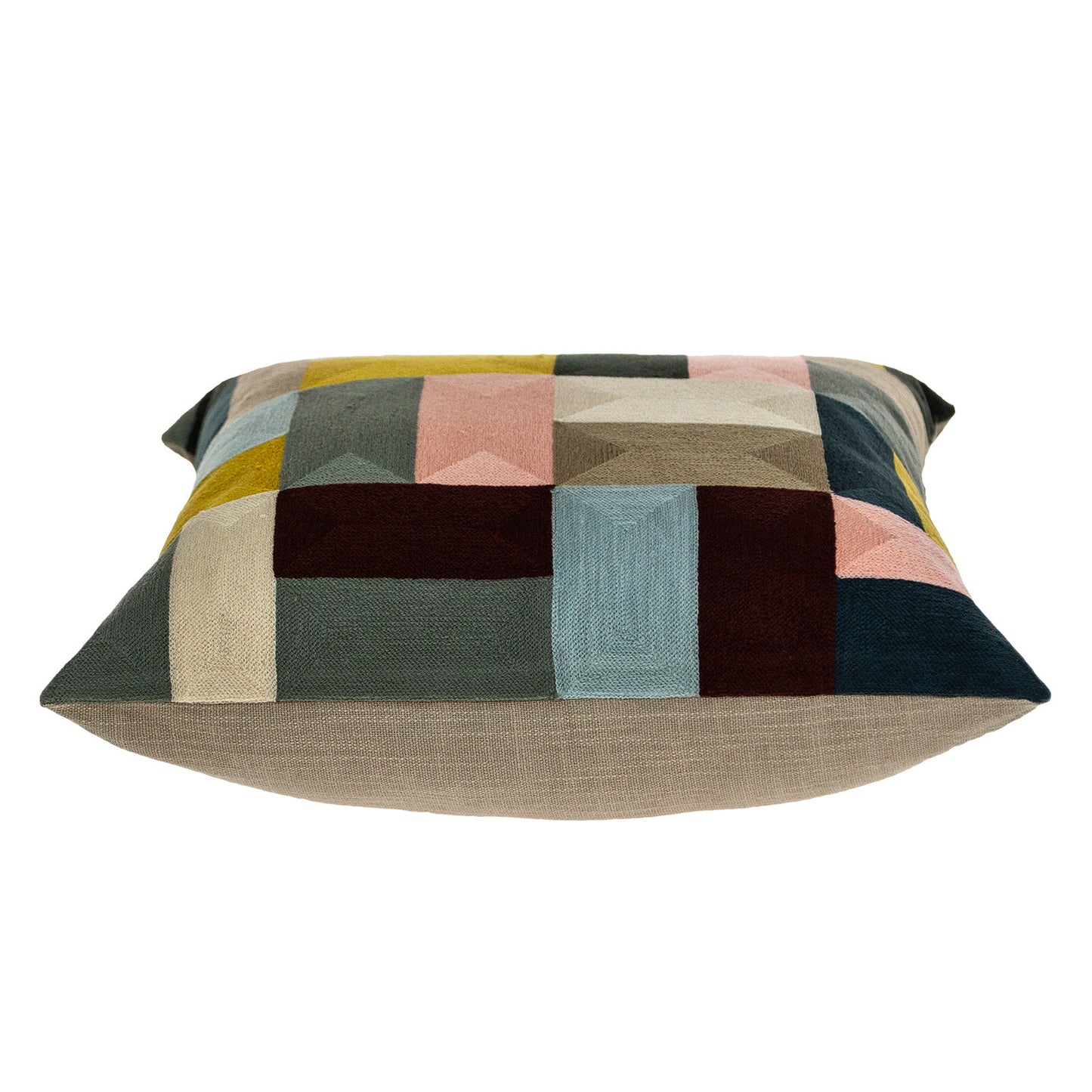 20" Mustard Yellow and Black Cotton Throw Pillow - Homeroots - Flyclothing LLC