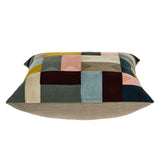 20" Mustard Yellow and Black Cotton Throw Pillow - Homeroots