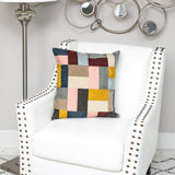 20" Mustard Yellow and Black Cotton Throw Pillow - Homeroots - Flyclothing LLC