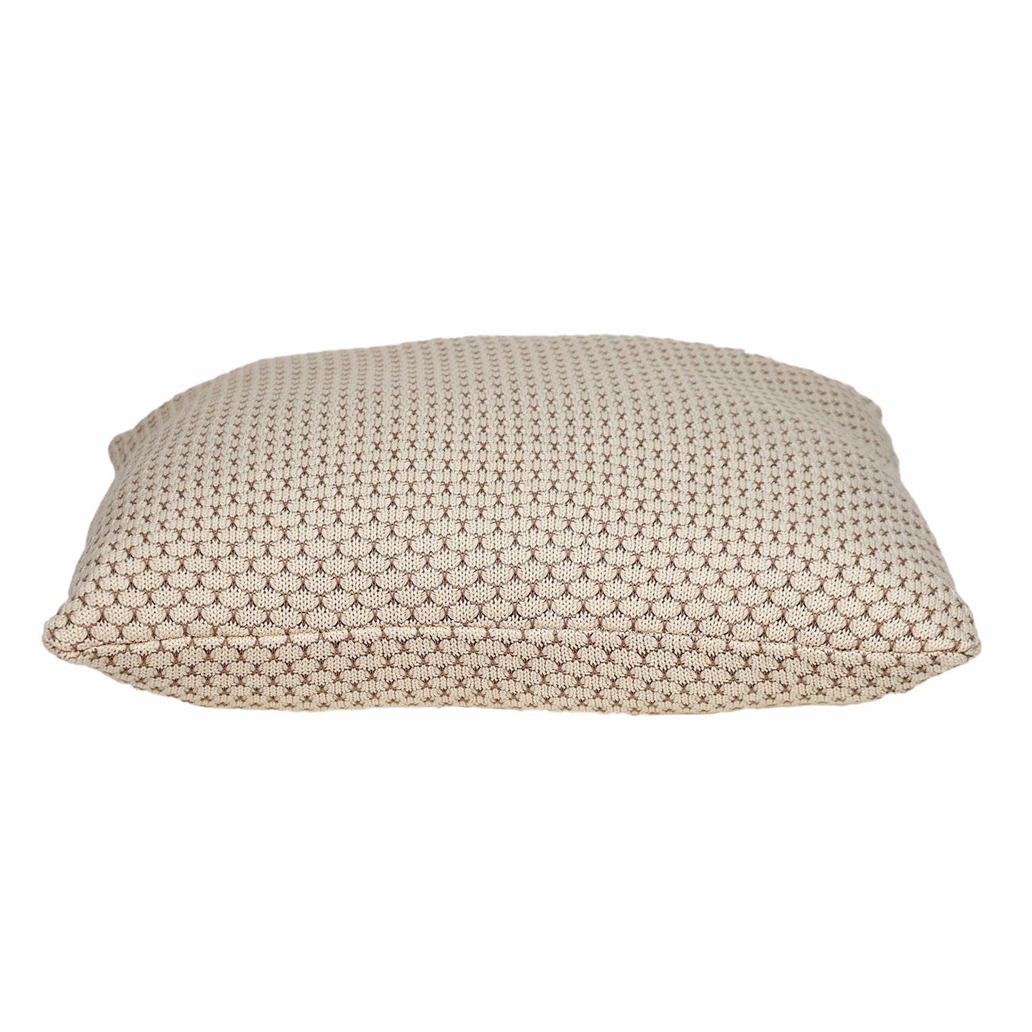 20" x 20" Beige and Pink Woven Square Accent Throw Pillow - Homeroots - Flyclothing LLC