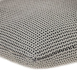 20" x 20" Black and Beige Woven Square Accent Throw Pillow - Homeroots - Flyclothing LLC