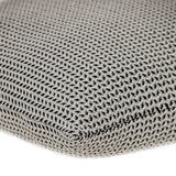 20" x 20" Black and Beige Woven Square Accent Throw Pillow - Homeroots