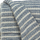 52" X 67" Blue and Gray Quilted Cotton Striped Throw Blanket - Homeroots - Flyclothing LLC
