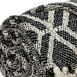 Grey and Beige Handloom Geometric Woven Throw Blanket - Homeroots - Flyclothing LLC