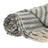 Beige and Taupe Diamond Weave Handloom Throw - Homeroots