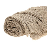 Multi Beige Herringbone Woven Handloom Throw - Homeroots - Flyclothing LLC