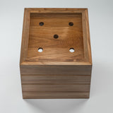 12" Brown Solid Teak Wood Indoor Outdoor Square Planter Box - Homeroots - Flyclothing LLC