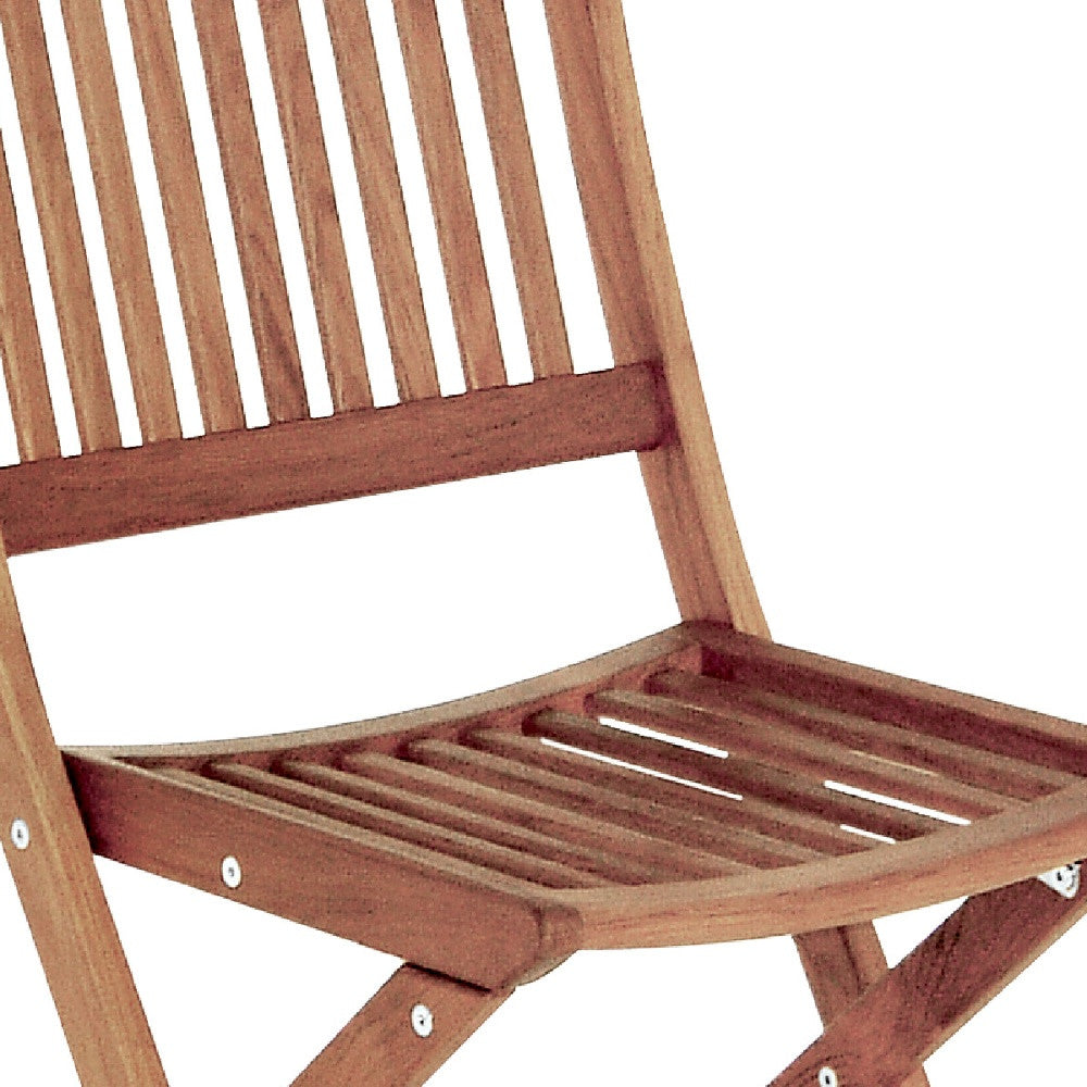 24" Brown Solid Wood Indoor Outdoor Deck Chair - Homeroots - Flyclothing LLC