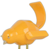 Small Yellow and Gold Bird Sculpture - Homeroots